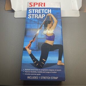 SPRI 1 Stretch Strap Yoga Pilates Physical Therapy 10 Loop Multi-Grip Durable